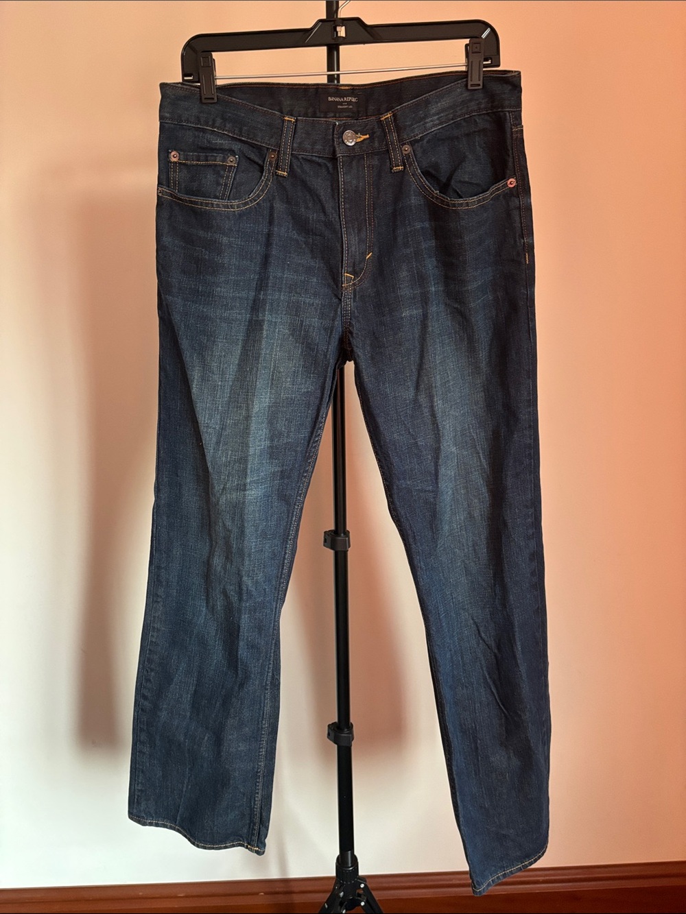 Banana Republic Dark Indigo Straight Jeans
